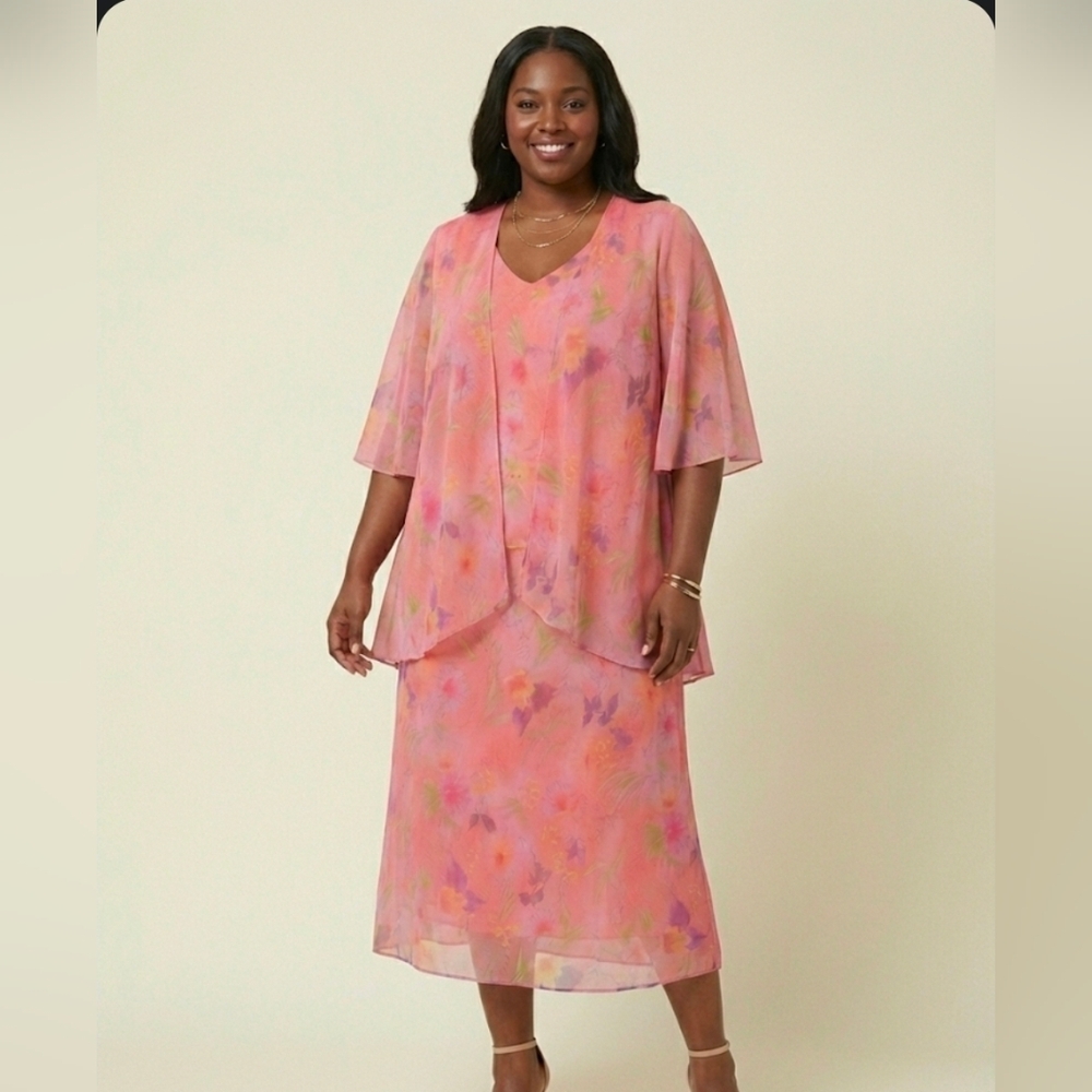 Studio I Vibrant Floral Skirt Set